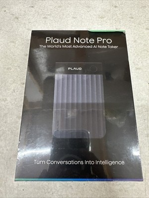 Plaud Note Pro AI Voice Recorder, Transcribe & Summarize with AI, App Black 