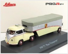 SCHUCO 452001400 VOLKSWAGEN - T1b CONTINENTAL MOTORS PORSCHE CAR TRANSPORTER 196