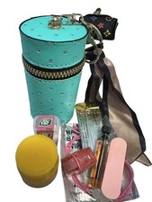 Fashion Luxury Purse Bag Chain W/ Mini's, Aqua , Bucket Style, Key Chain