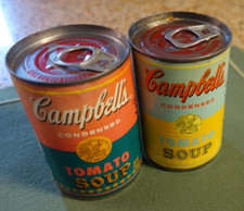 Lot of 2 Andy Warhol Pop Art 50th Anniversary Campbells Soup Can Limited Edition