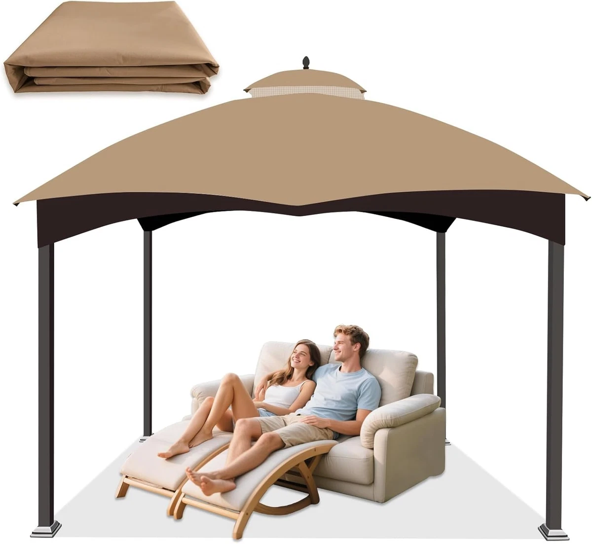 allen roth 10-ft square offset patio umbrella taupe Grand 10x10 FT Patio Large Aluminum Cantilever Umbrella Base Included for Deck Porch (Champagne, 10x10 FT) : Patio, Lawn & Garden Purple Leaf Allen + Roth Garden Structures