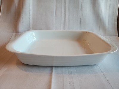 Bernardaud Porcelain Large Rectangular Baking Dish Open Roaster ~ France