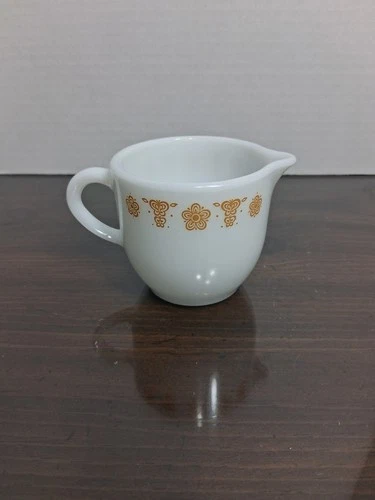 Vintage PYREX Butterfly Gold Pattern Creamer 722 Corelle USA