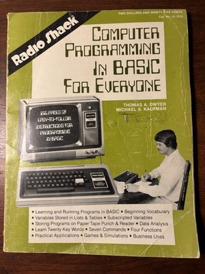 Computer Programming in BASIC for Everyone Radio Shack 1977 Thomas D Acceptable