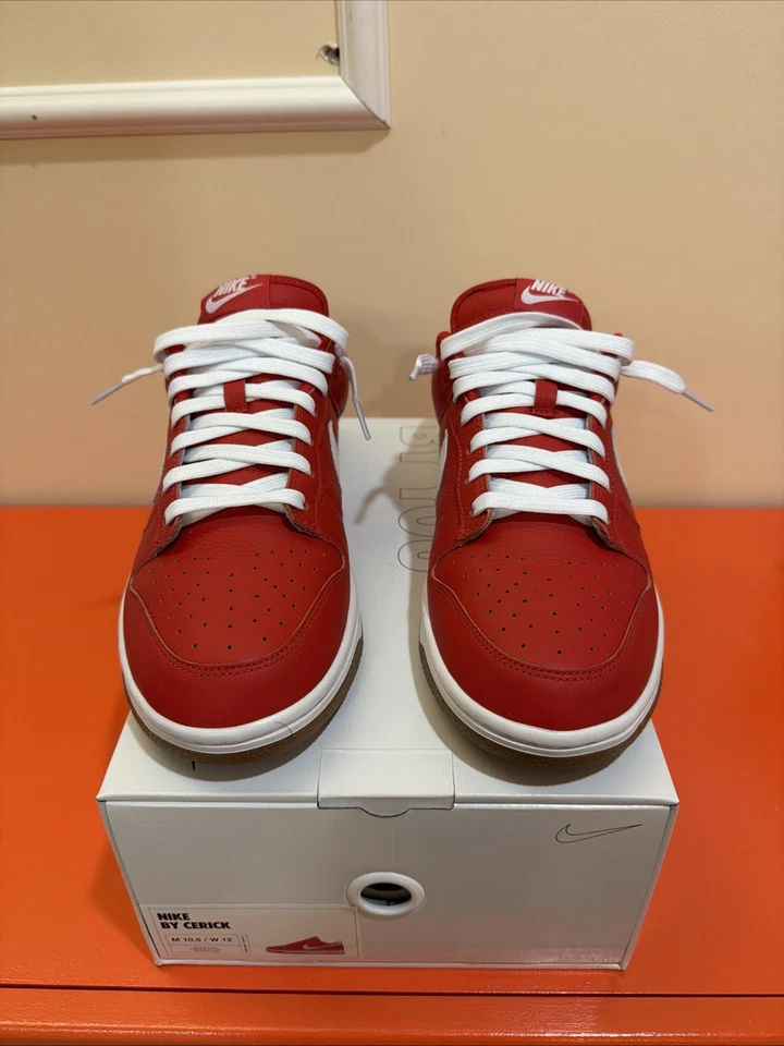 Nike Dunk Low Rojo/Blanco Talla 10.5 Dunk By You Foto 4 de 4