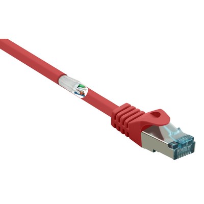 Renkforce RF-5043952 RJ45 Netzwerkkabel, Patchkabel CAT 6a S/FTP 10.00 m Rot ...