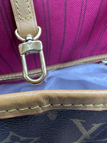 Louis Vuitton Neverfull Patches Monogram Tote MM Brown Canvas U.S Seller - Picture 8 of 24