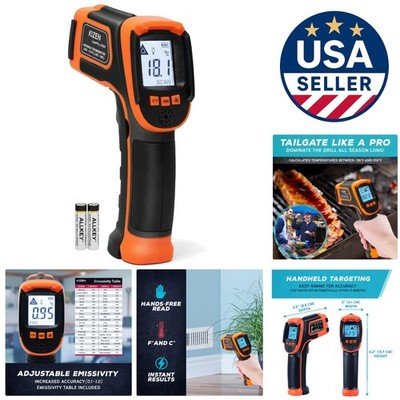 High Accuracy Infrared Temperature Gun - Handheld Surface Thermometer -58°F t...