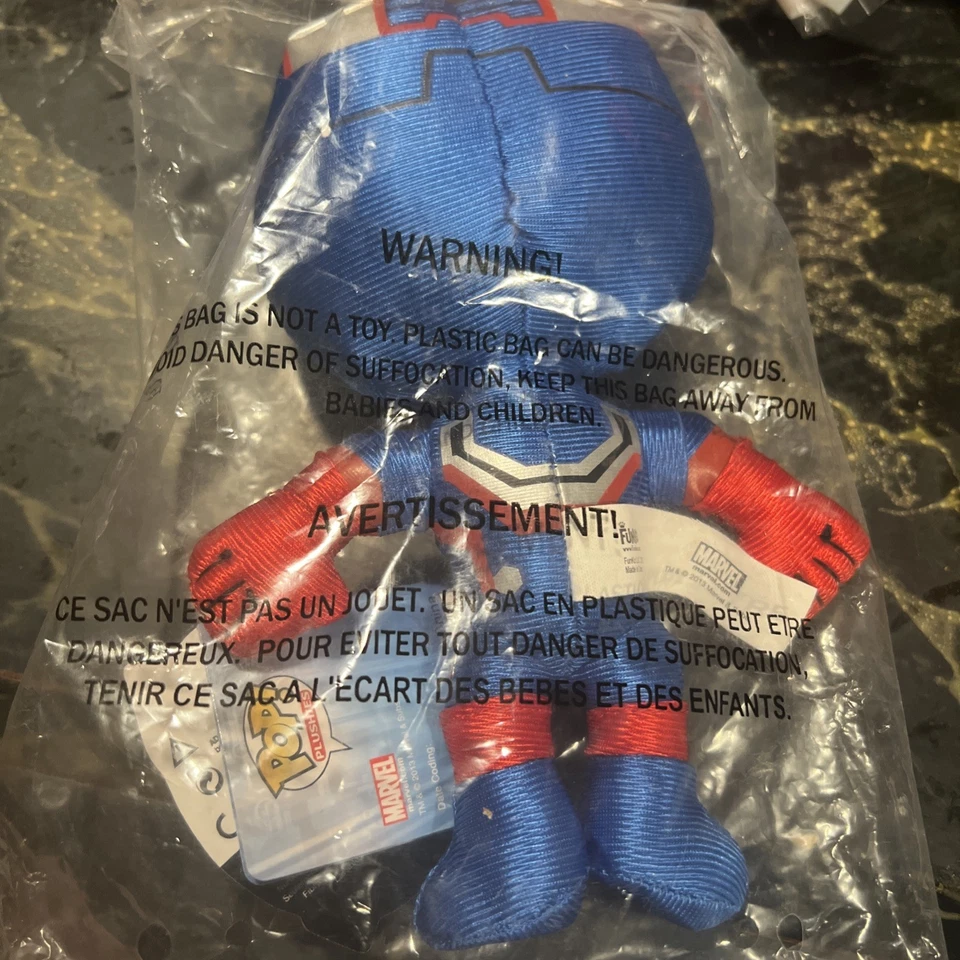 钢铁侠 3 爱国者漫威毛绒 Funko 2013 8 英寸黑眼睛填充复仇者,全新! — 第 2/2 张图片