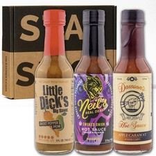 Hot Ones Season 25 Warmup Pack Lineup, Mild Flavor Hot Sauce Variety Pack Mad...