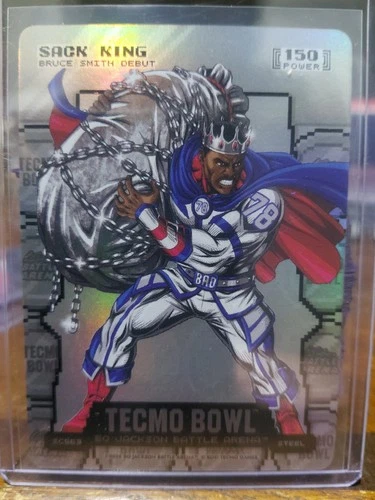Bo Jacksons Battle Arena Tecmo SACK KING silver Coinflip Sp Power 150 Bruce...