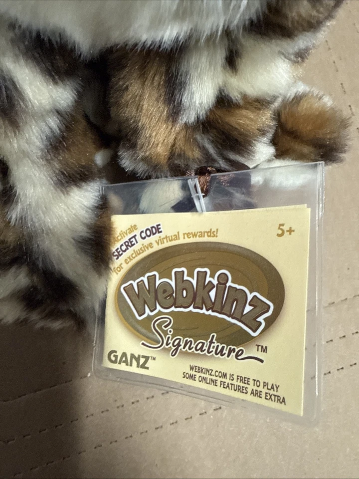 Ganz Webkinz Signature Ocelot WKS1088 Plush Stuffed Animal Sealed Code Rare New - Image 4 of 4