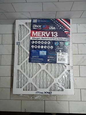 MERV 13 14x18x1 Electrostatic Air Filters 4-Pack for HVAC  AC Systems Open Box