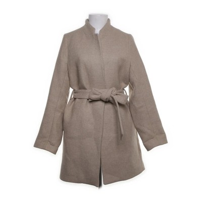 H&M, Mantel, Damen, Größe: 38, Beige, Polyester/Polyamid/Wolle, Einfarbig #njf