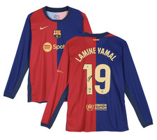 Lamine Yamal Autographed FC Barcelona 2024-25 Nike Long Sleeve Jersey Fanatics