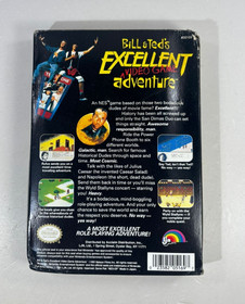 Bill & Ted's Excellent Video Game Adventure (Nintendo NES) with Box and Poster