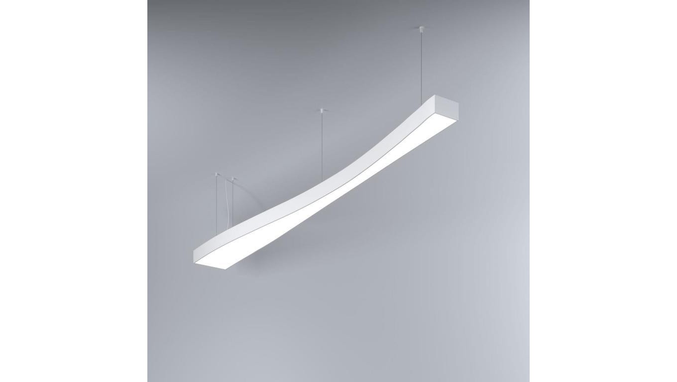 Светильник MI-WAVE-03, zwieszana, без СВЕТА и защиты, IP20, белое озеро, мат-КЛУШ