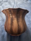 Egidio Casagrande Hammered Brass Planter Vase Italy #58 9X11” Rare Antique — photo 2