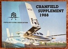 Cranfield Supplement 1988 Popular Flying Association Rare Vintage  Ref00314