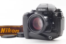[ Near MINT ] Nikon F4 Film Camera MB-21 AF Nikkor 85mm f/1.8 lens From JAPAN
