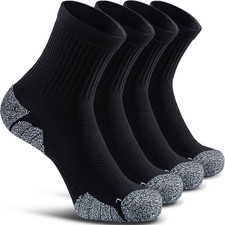 Cushioned Compression Sport Quarter Socks for Men Women Youth