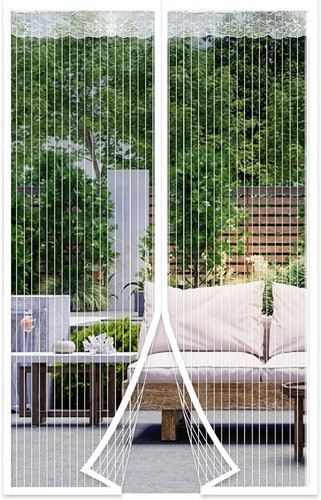 Magic Curtain Door Mesh Magnetic Fastening Mosquito Fly Bug Insect Net Screen UK - 第 1/5 張圖片