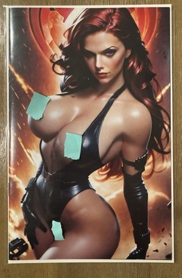 Keys Comics Artbook Black Widow Cosplay Virgin Naughty Front & Back Covers