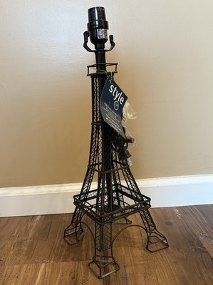 Eiffel Tower Lamp Base Paris France Decor 18.75  Tall