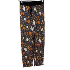 Little Sleepies Halloween Spooky Season Bamboo Pajama Pants Women XS Grey