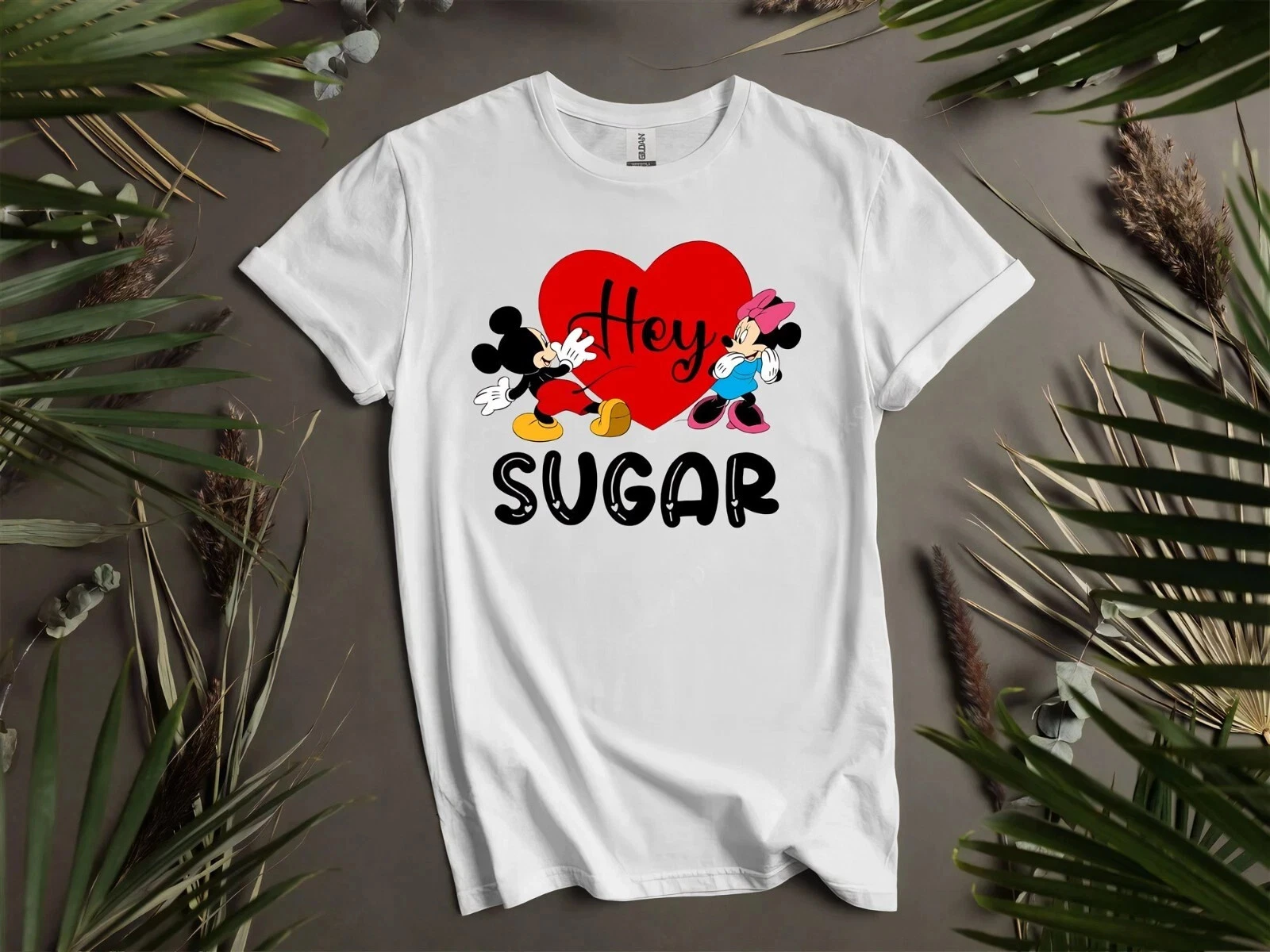 Disney Mickey Minnie Cartoon Valentine Tshirt