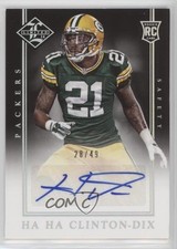 2014 Limited Rookie Signatures Silver Spotlight 28/49 Ha Clinton-Dix Auto 0b2