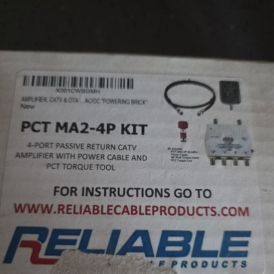 PCT-MA2-4PN 4 Port RF Multimedia CATV Drop Amplifier With Passive Return 