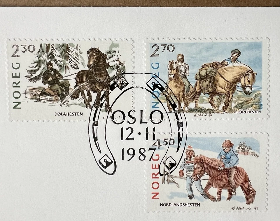 Noruega Navidad FDC Lote 1987-1994 • 8 Fundas Primer Día Julen Norge Foto 4 de 4