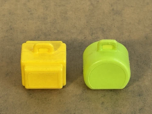 Vintage Fisher-Price Little People #996 Airport Luggage Suitcase Yellow