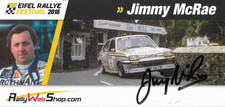 Jimmy Mc Rae, Opel, świetna, większa karta Ag, podpisana