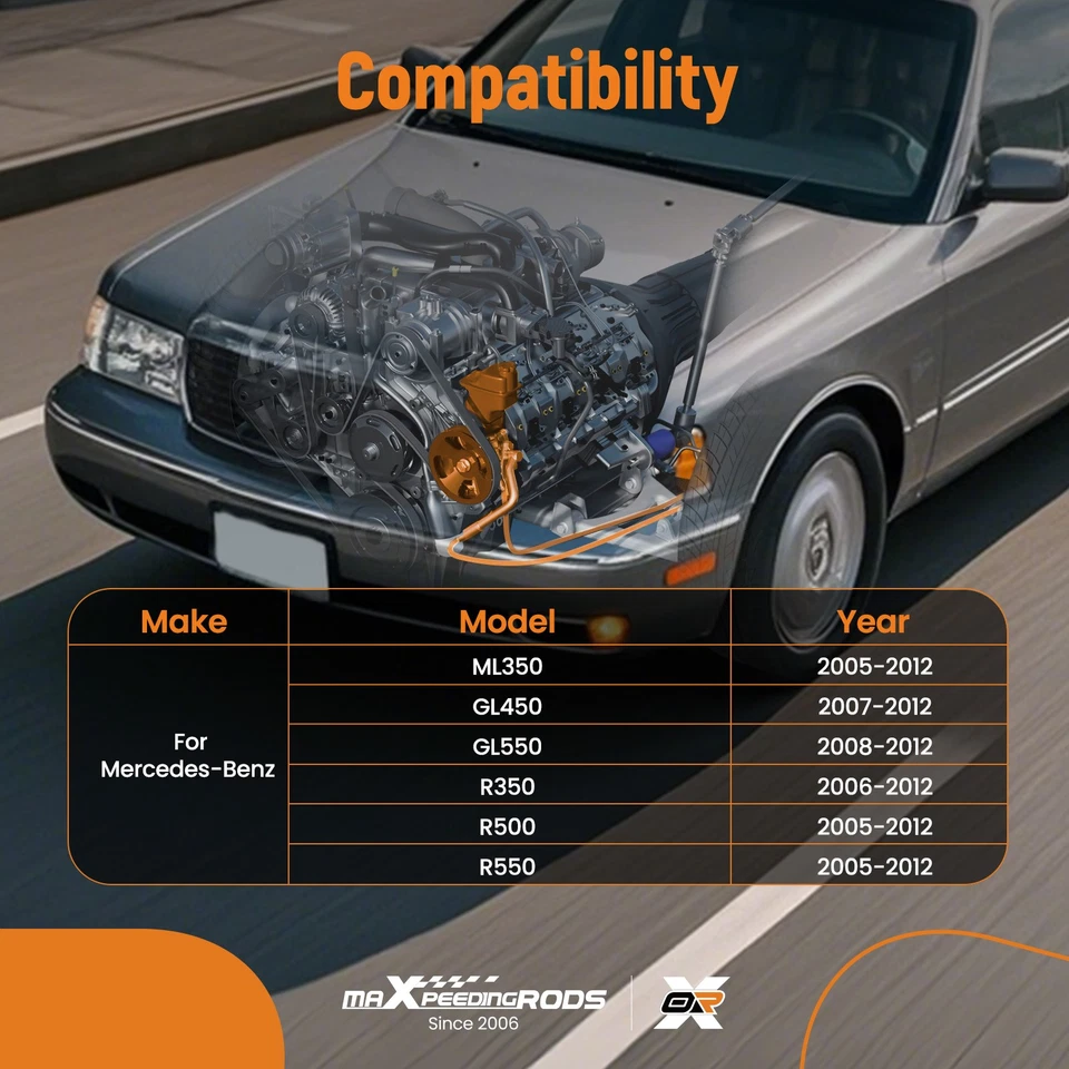Bomba de dirección asistida para Mercedes-Benz GL550 ML550 ML350 R350 4Matic 0054662201 Foto 3 de 4