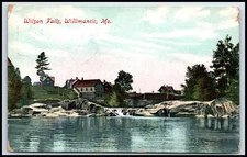 Postcard Wilson Falls, Willimantic, Me.   C112