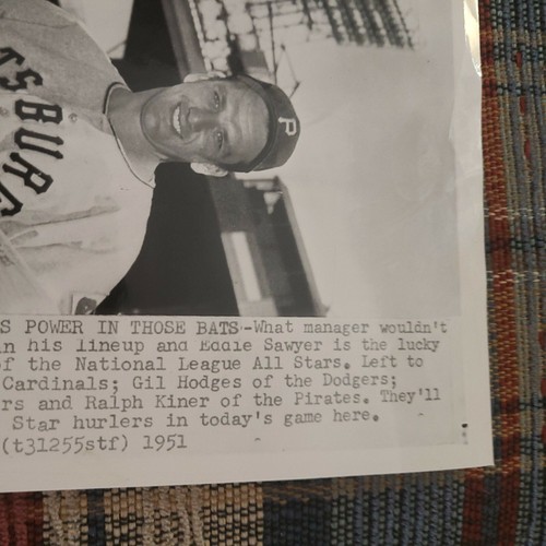 1951 MLB BASEBALL ALL-STARS JACKIE ROBINSON STAN MUSIAL PHOTO GIL HODGES LEGENDS - Picture 4 of 11