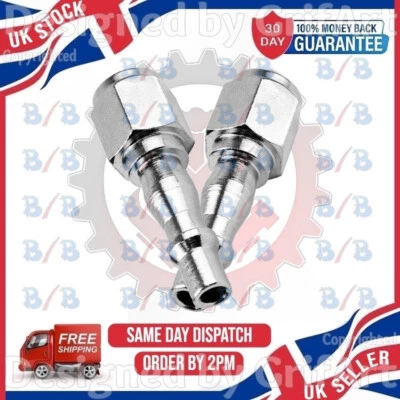 BB ZWEI 1/4 ZOLL INNENGEWINDE LUFTLEITUNG KUPPLUNGEN SCHLAUCH KOMPRESSOR BAJONETTVERSCHRAUBUNG ENDVERBINDER