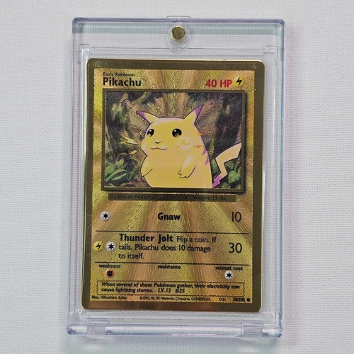 Gold Metal Pikachu 58/102 Celebrations UPC 25th Promo Pokemon Card