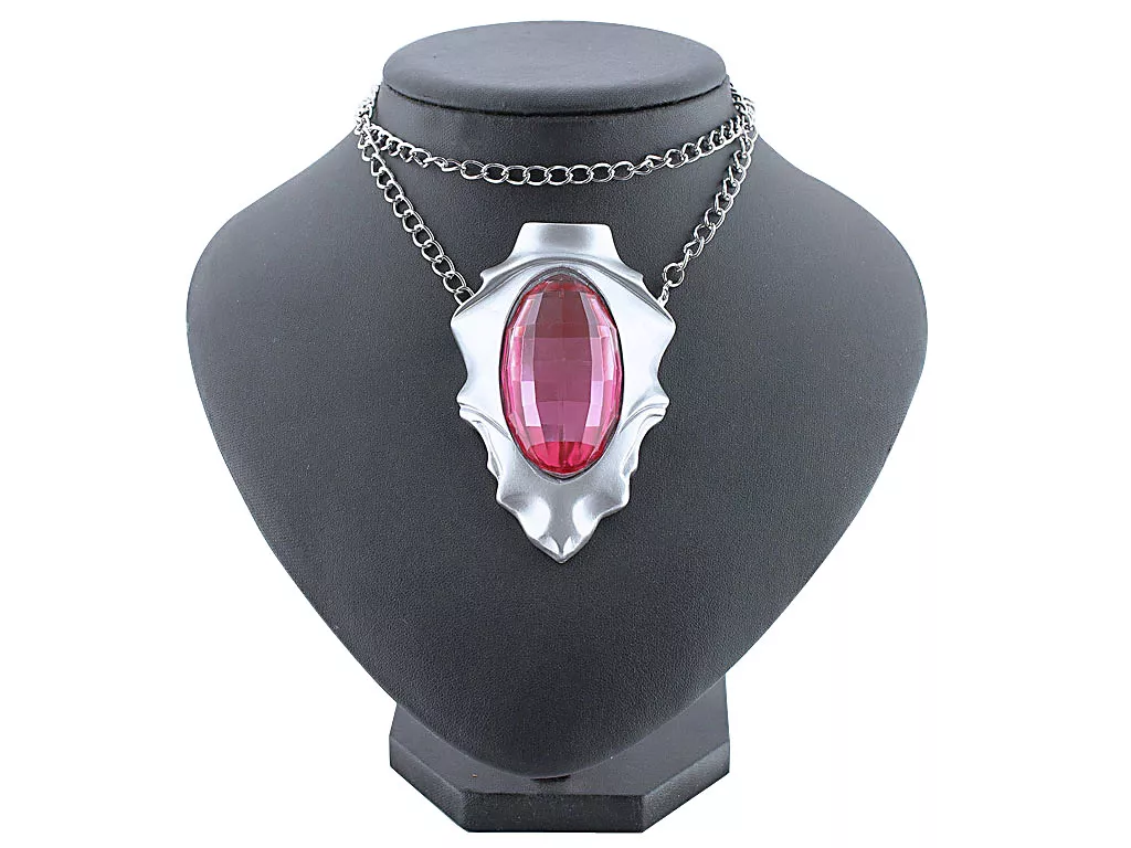 Game Devil May Cry Dante's Amulet Necklace Red Crystal Pendant