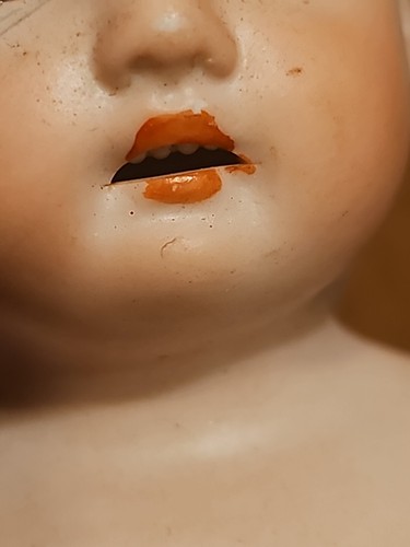Antique Porcelain Bisque Doll Heads Alice No 191 Open Mouth w Teeth - Picture 8 of 11