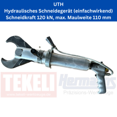UTH Hydraulisches Schneidegerät Schneidkraft 120 kN, max. Maulweite 110 mm