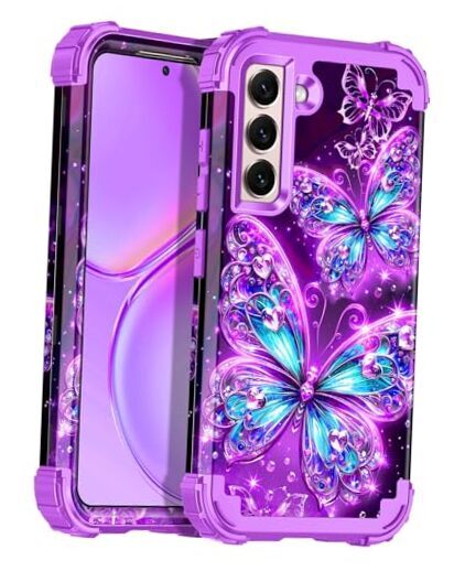 Compatible with Galaxy S22 5G Samsung Galaxy S22,6.1 inch Dark Purple