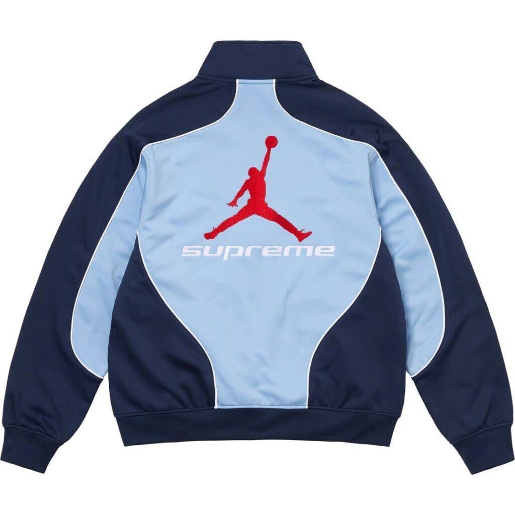 L Light Blue Supreme x Jordan Tricot Track Jacket Blue 24FW L Light Blue Supreme x Jordan Tricot Track Jacket Blue 24FW