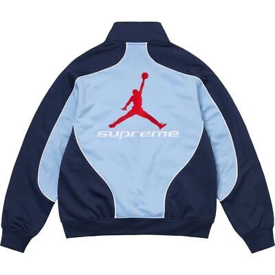 L Light Blue Supreme x Jordan Tricot Track Jacket Blue 24FW L Light Blue Supreme x Jordan Tricot Track Jacket Blue 24FW