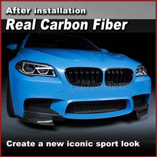 Für BMW 5er F10 M5 11-17 Carbon Front Stoßstange Splitters Flaps Lippe Spoiler - Bild 3 von 10