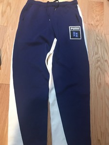 navy blue puma sweatpants
