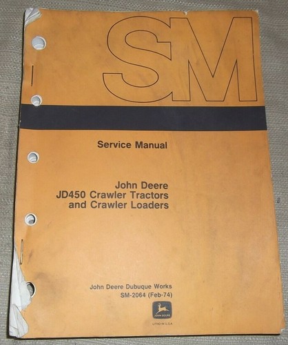 John Deere JD450-C Crawler Service Repair Manual – Covers 450C, 450-C Dozers & Loaders 8 thumbnail image