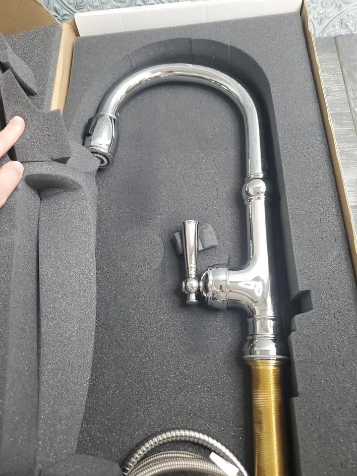 Newport 黄铜 2470-5103/26 Jacobean 厨房 水龙头 抛光 铬 — 第 2/4 张图片